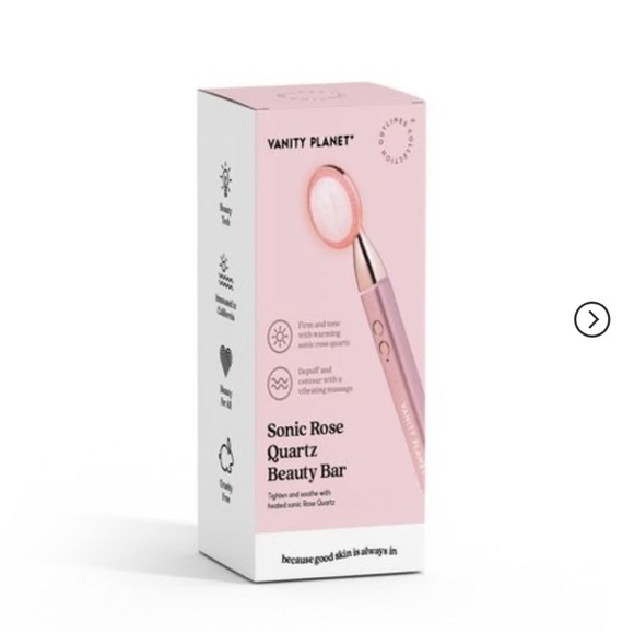 Like New/ VANITY PLANET Sonic Rose Quartz Beauty Bar, rechargeable - Picture 3 of 3